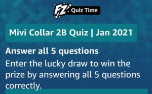 Amazon Mivi Collar 2B Quiz Answers Win Rs. 1,000 Pay Balance (100 Winners)