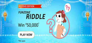 Amazon Festive Edition Solve these Riddles Quiz Answers Rs. 50,000 Pay Balance