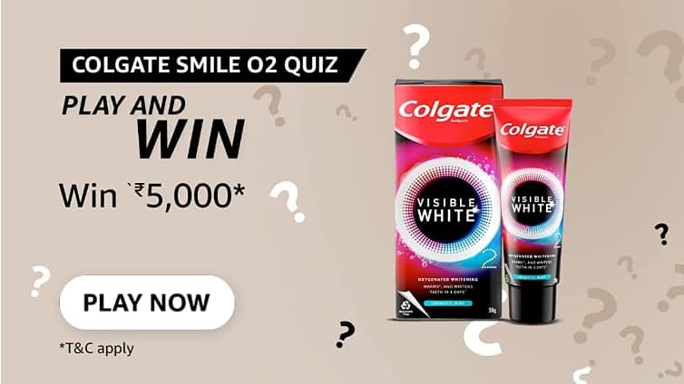 Amazon Colgate Smile O2 Quiz Answers